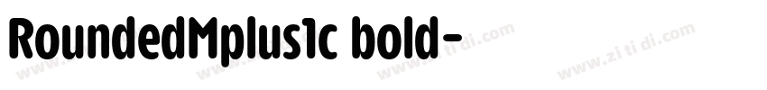 RoundedMplus1c bold字体转换